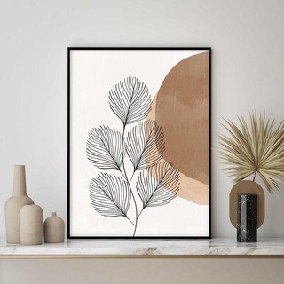 Tranh BOHO trừu tượng (size 50*70cm) - Tranh canvas treo tường cao cấp, tặng đinh 3 chân treo tranh.