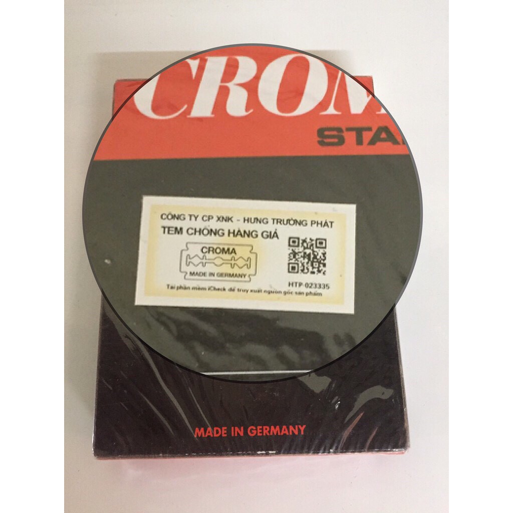 DAO TEM CROMA 1 HỘP (10 LƯỠI) HÀNG CHUẨN CÔNG TY