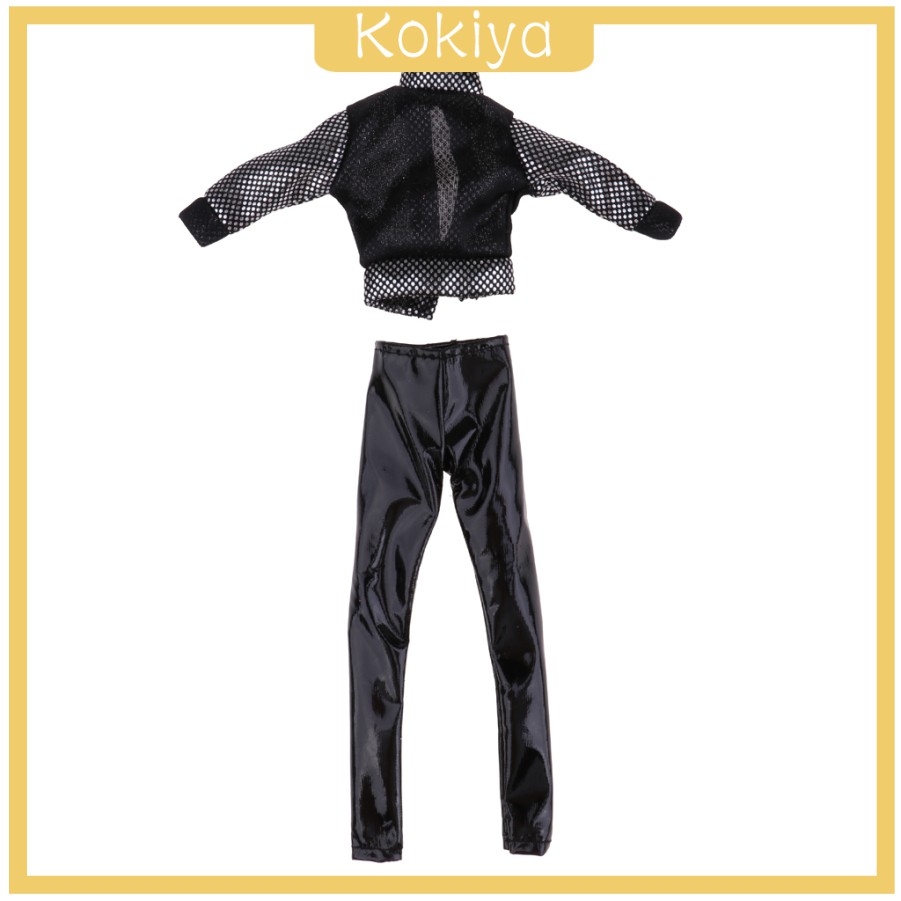 Set Áo Khoác Và Quần Da Pu Thời Trang Cho Búp Bê Barbie
