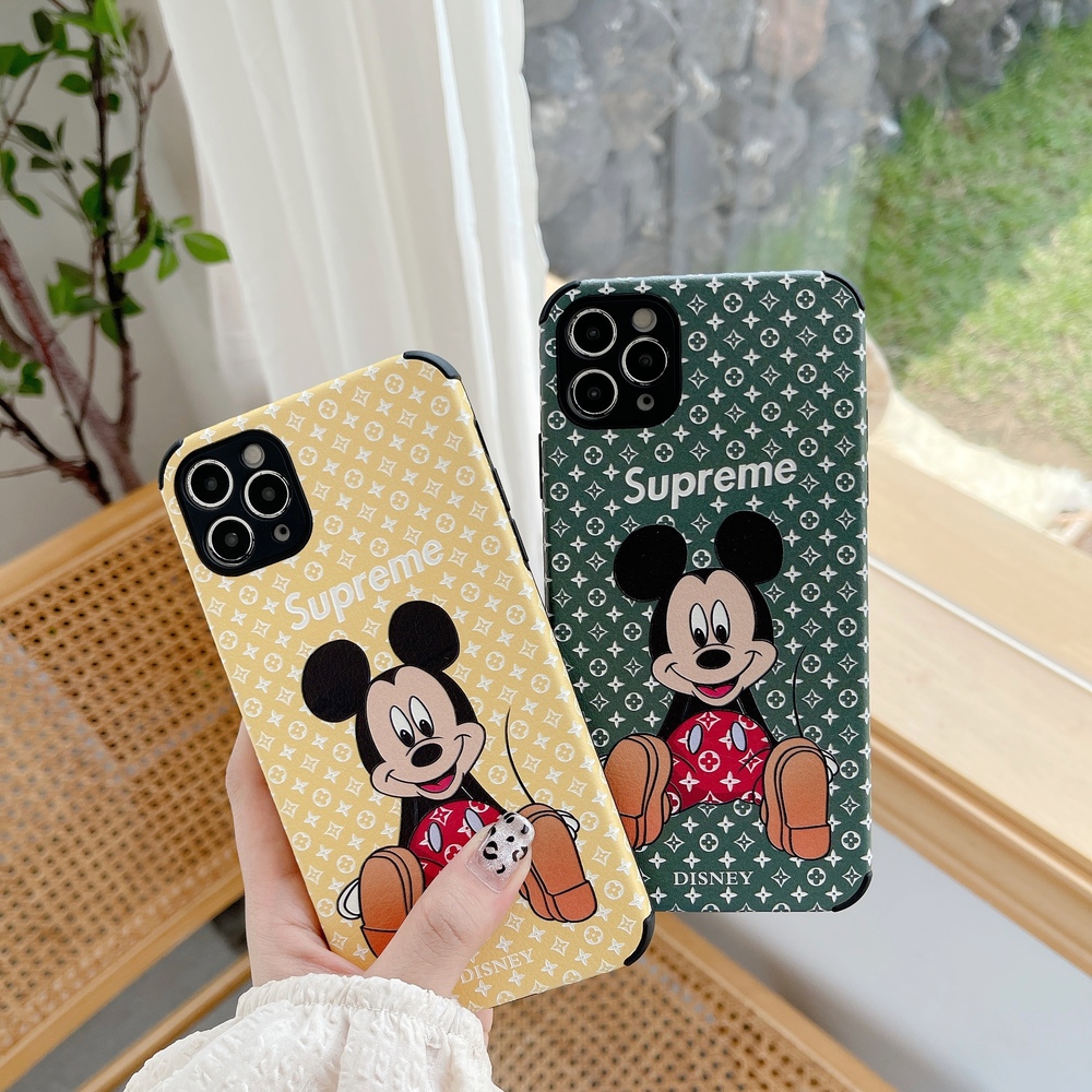 Ốp điện thoại TPU mềm mickey thương hiệu thời trang bảo vệ cho iPhone 12 Pro Max 11 Pro Max SE X XR XS MAX 7 8 Plus