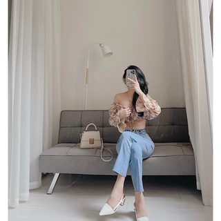 Áo croptop hoa nhí dài tay Samhyewear