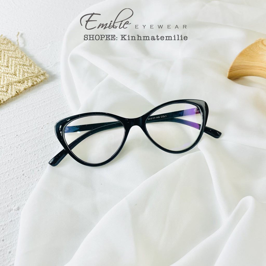 Gọng kính mắt mèo nhựa dẻo Emilie eyewear phụ kiện thời trang 2383