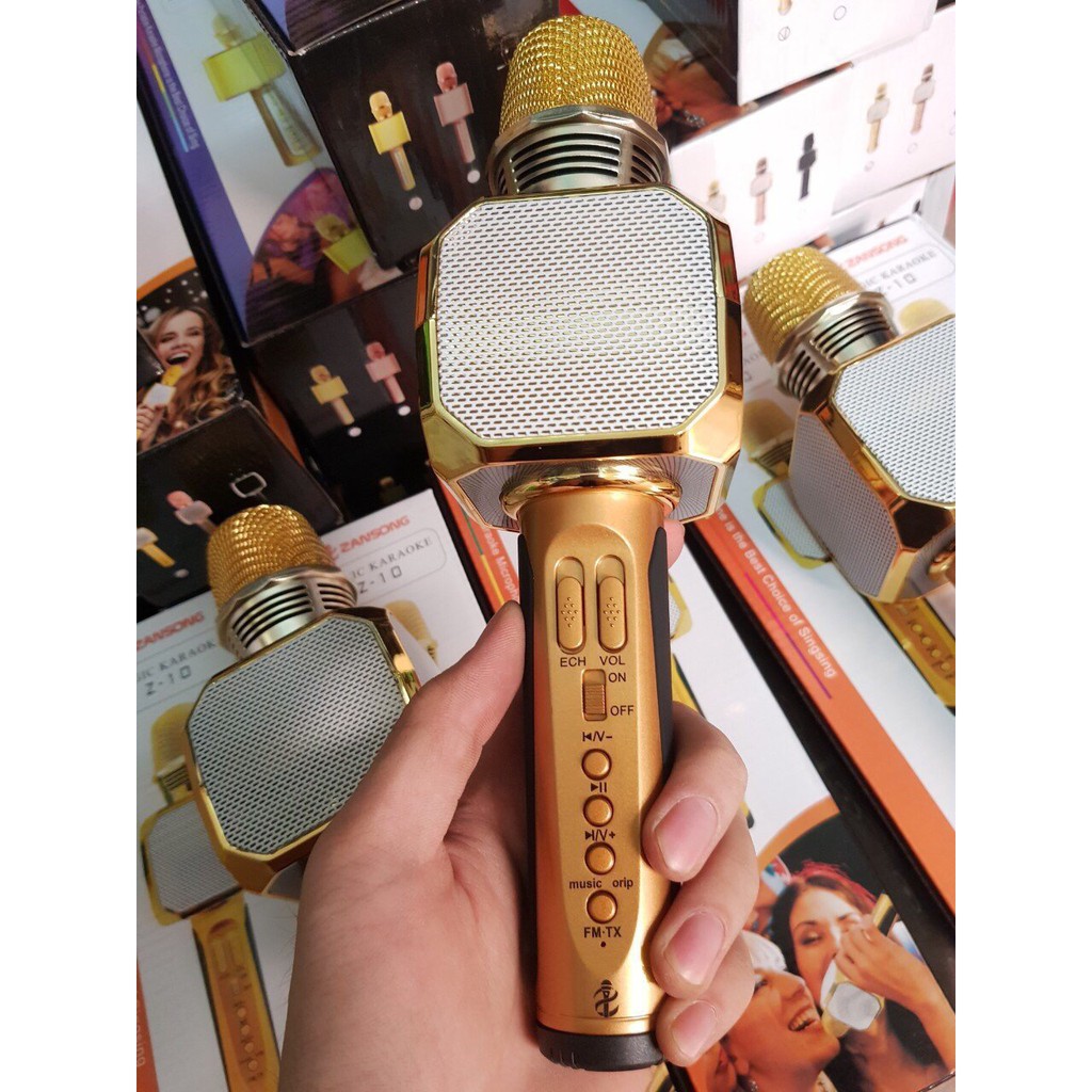 [Mã ELHACE giảm 4% đơn 300K] Mic Hát Karaoke Kèm Loa Z10 Siêu Hay.