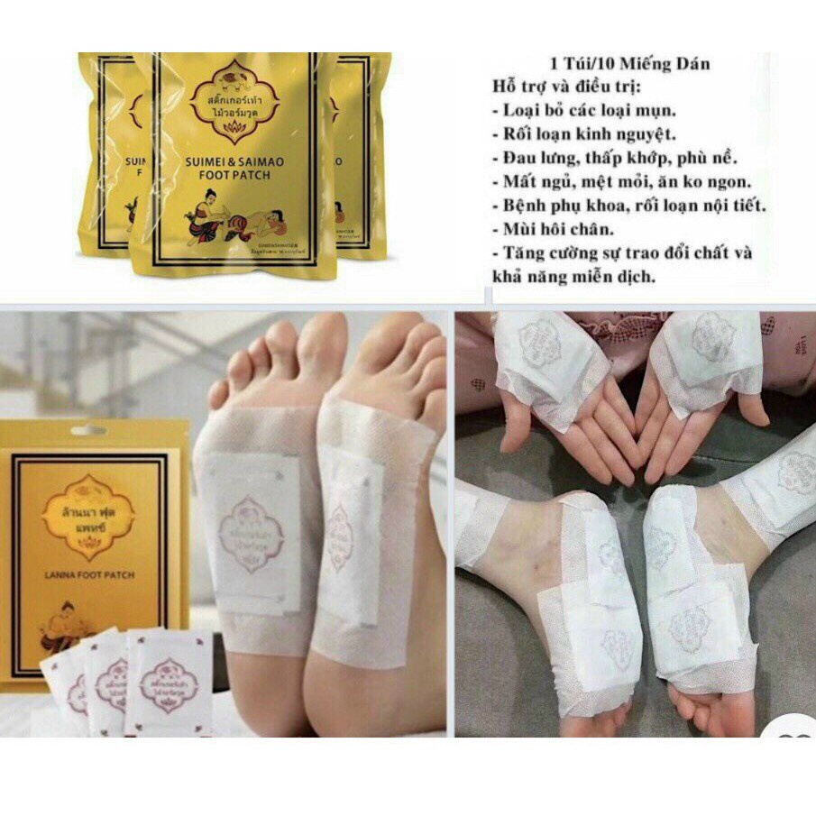 Miếng dán thải độc chân Thái