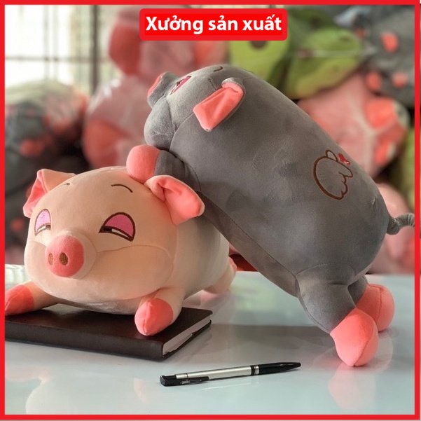 Gấu bông Heo phê cần - Heo bông mắt ngủ Xưởng Gấu Hoa Bình