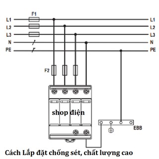 Chống sét 3P , chống sét dùng cho điện 3 pha