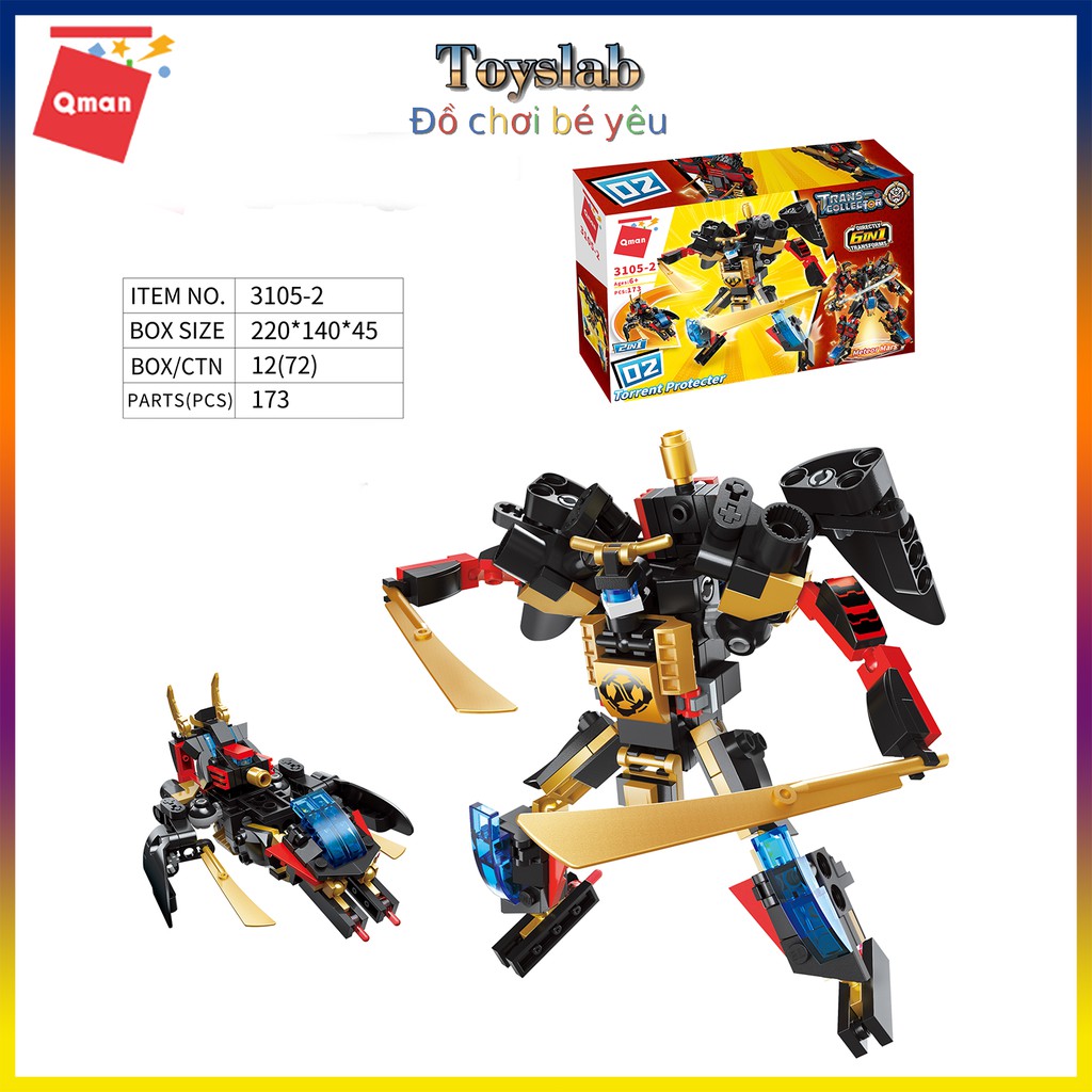 [Toyslab] Robot biến hình Qman 3105 : Người băng trên sao hỏa