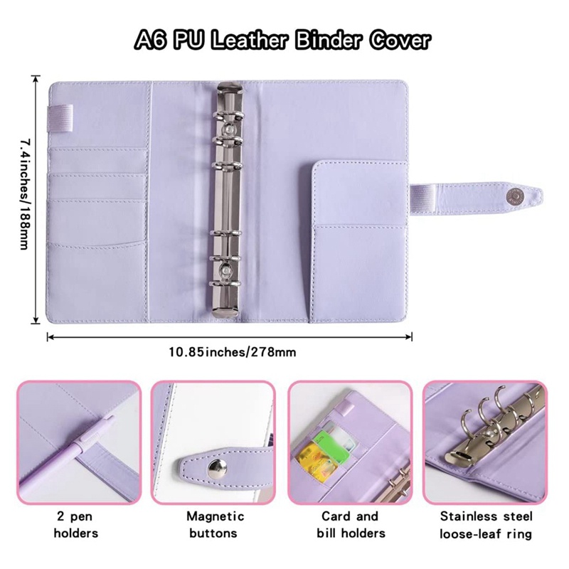 Thùng Đựng Tiền Tiết Kiệm Bằng Da PU Khổ A6