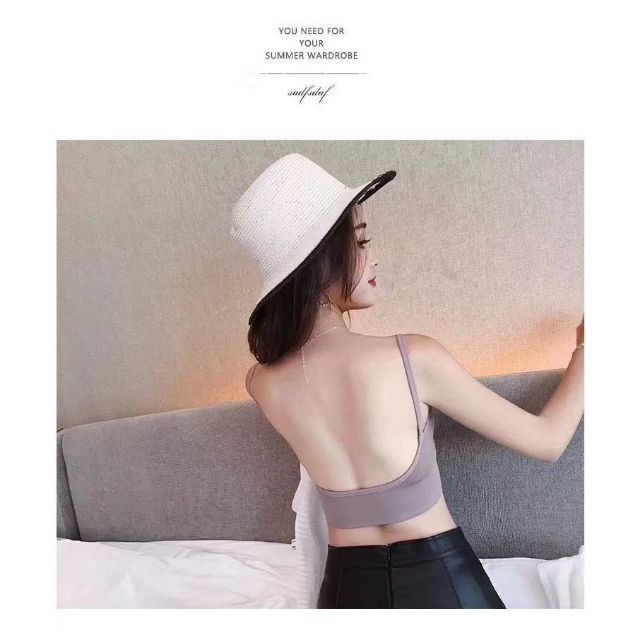 Áo bra cotton tăm hở lưng sexy | BigBuy360 - bigbuy360.vn