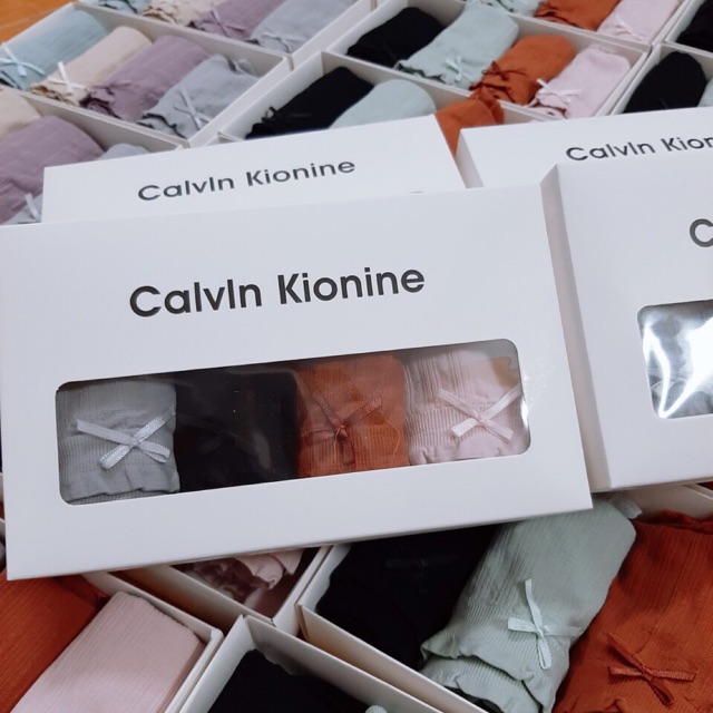 Hộp 4 Quần Lót Nữ Calvin Kionine Kháng Khuẩn Hàng Hiệu