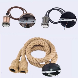 Đui đèn bện dây thừng e27 dây dài 1m giá rẻ vô địch - cam kết hàng chất lượng cao