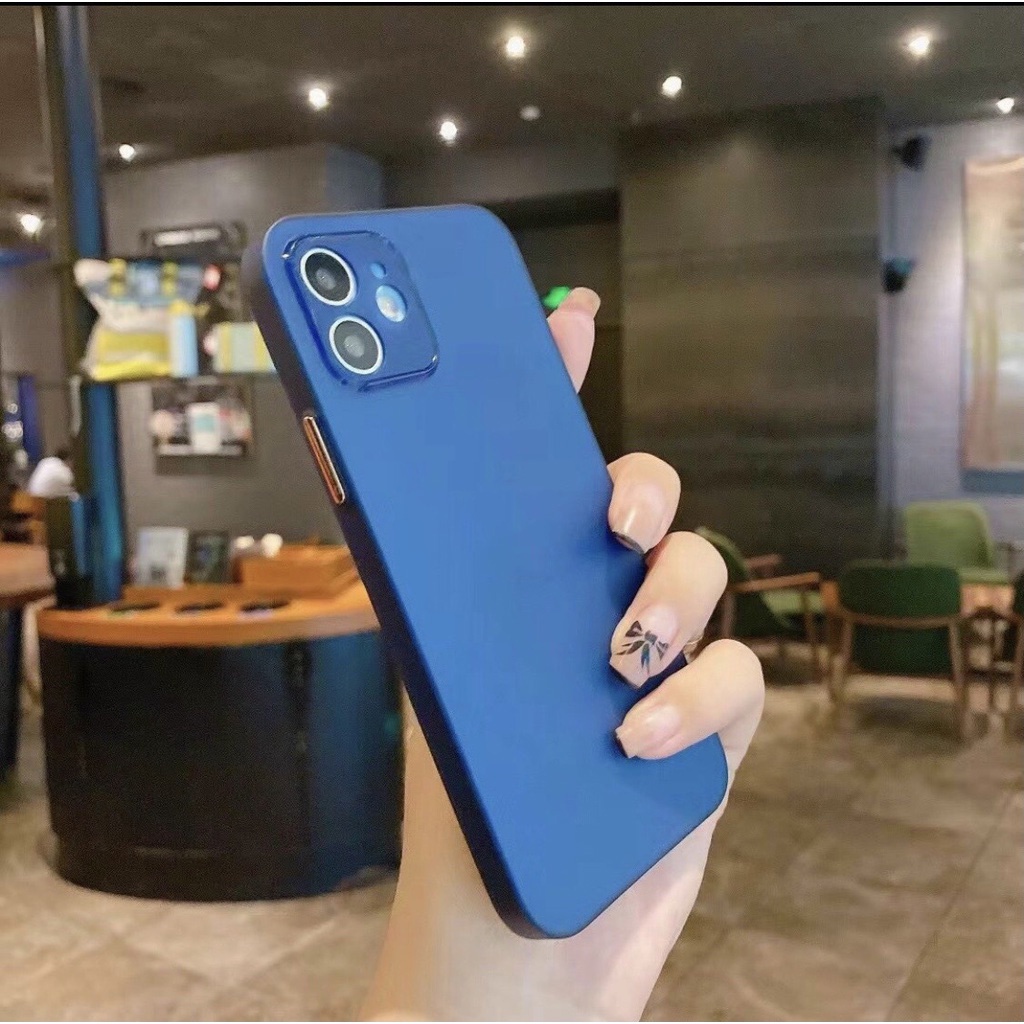 Ốp lưng iPhone 12/ 12 Pro/ 12 Pro Max nhám siêu mỏng, chống ố và bảo vệ camera