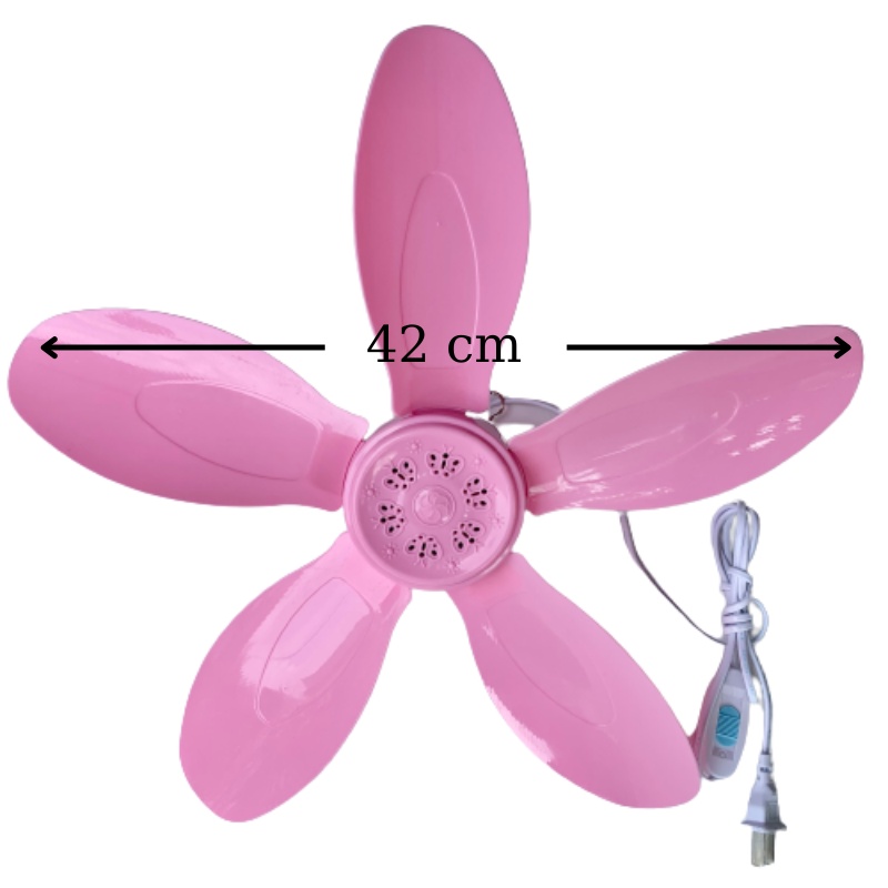 Quạt Màn Trần Mini 42cm Quay Mạnh, Êm ái Dễ Chịu