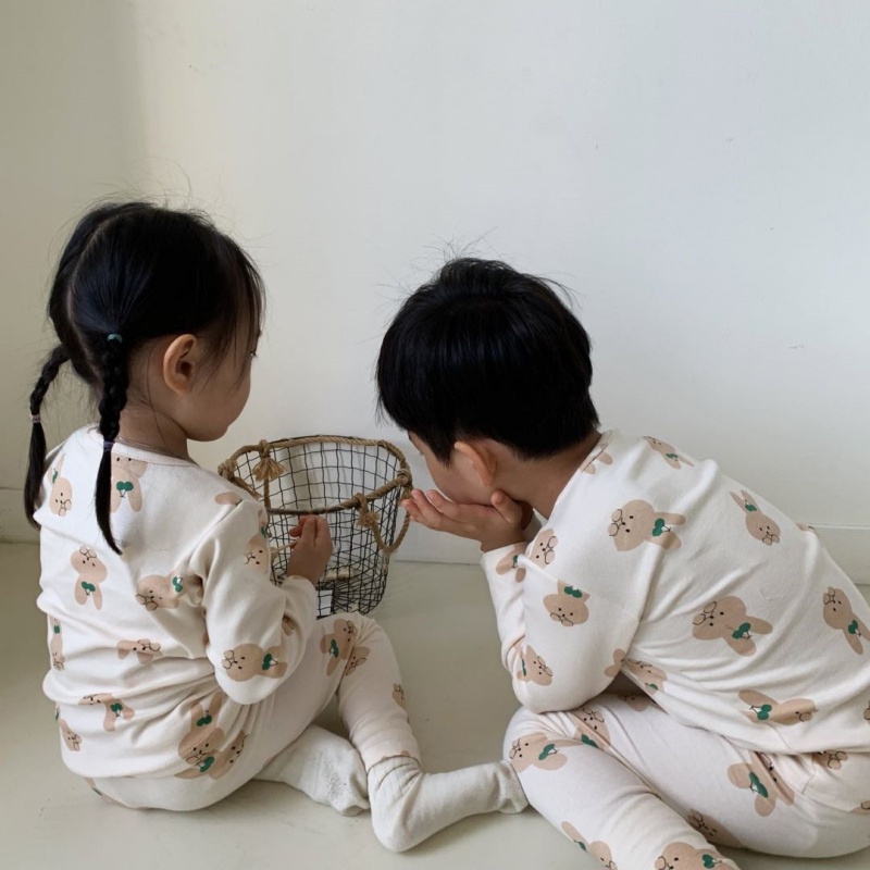 Bộ đồ ngủ tay dài mềm mại thoải mái dành cho bé 0-3 tuổi