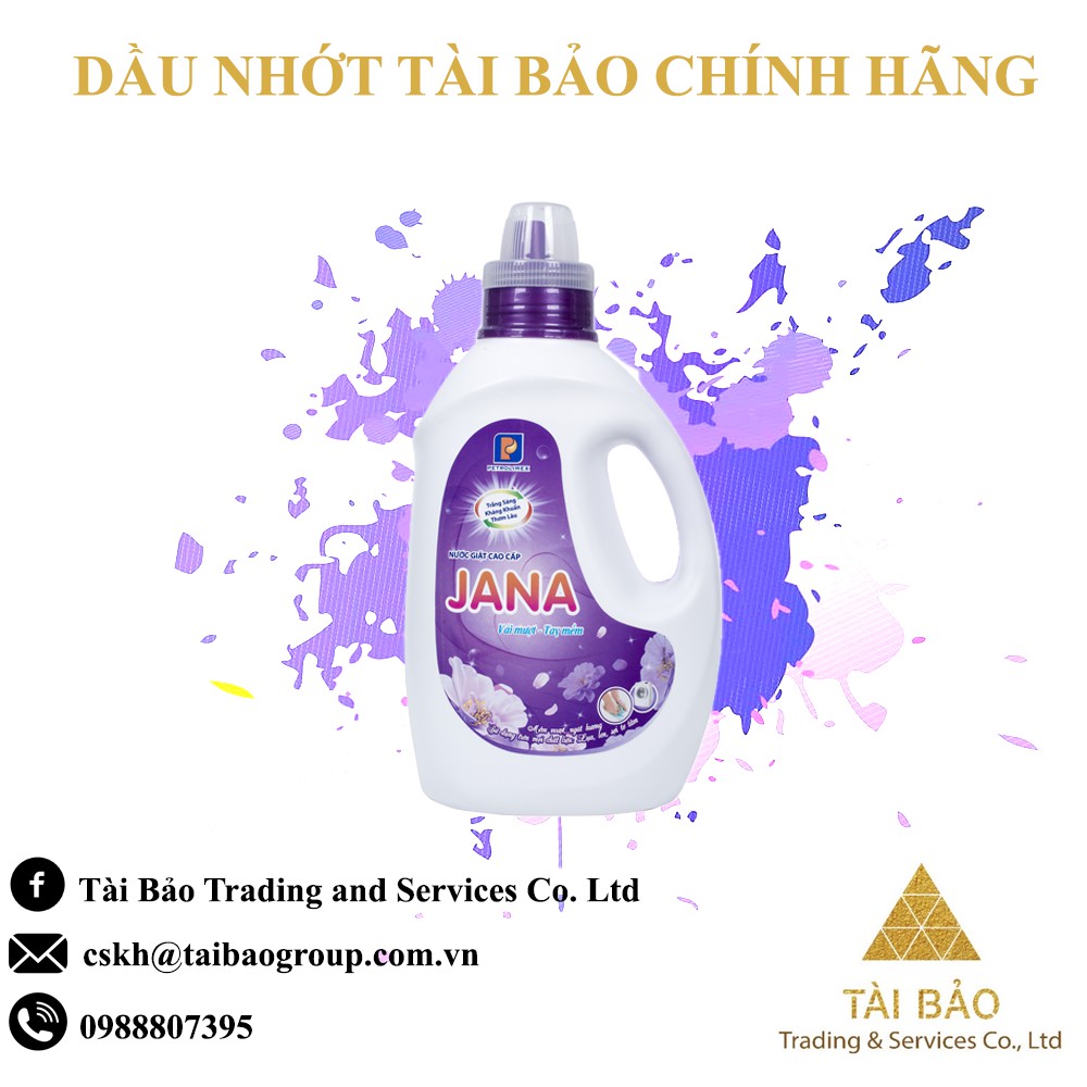 Nước giặt cao cấp Petrolimex Jana White Chính Hãng - Bình 2kg