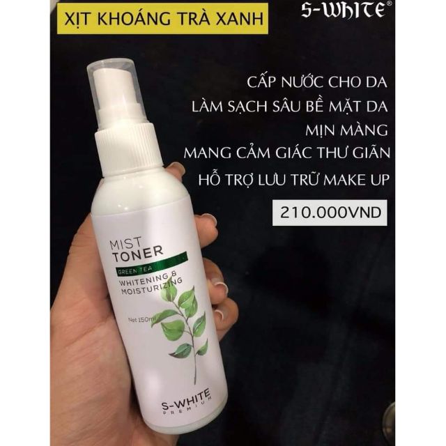 Xịt khoáng trà xanh