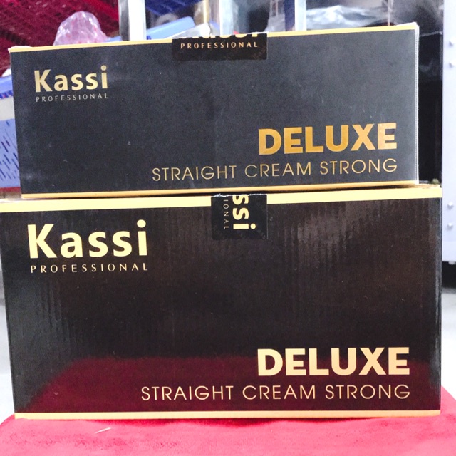 Kem duỗi tóc Kassi Deluxe Straight Cream 500mlx2