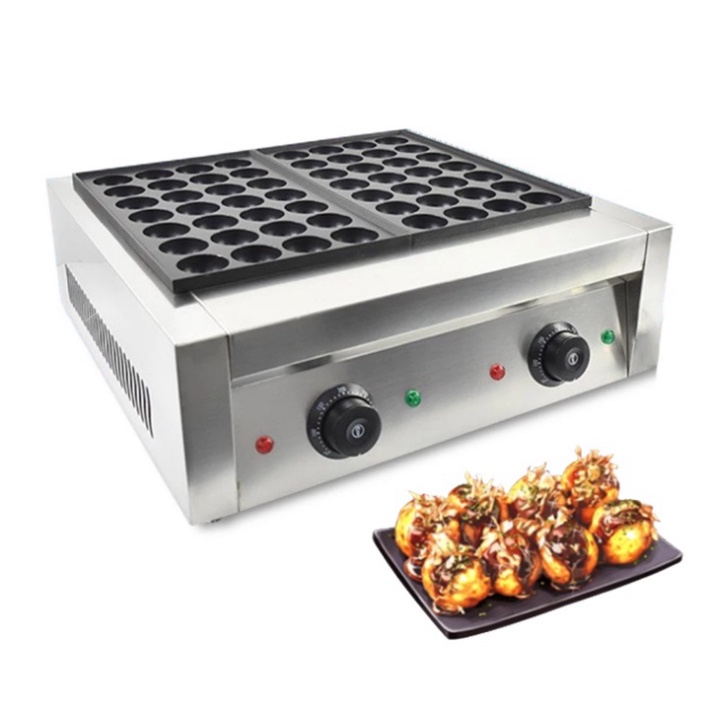 Máy làm bánh bạch tuộc đôi 56 lỗ nhật bản Takoyaki