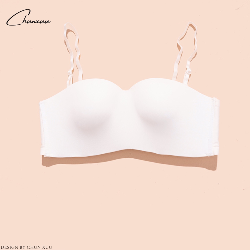 Áo cúp ngực vải su đúc không gọng chống tuột nâng đẩy ngực - ChunXuu AV48