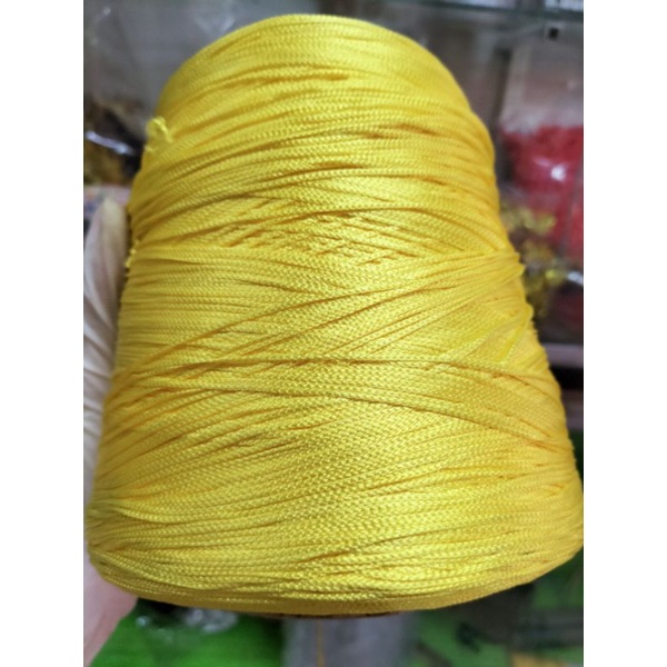 Cuộn dây dù màu vàng siêu to dài 1.200m nặng 1kg làm vòng