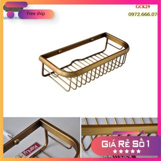 Khay treo tường ,Kệ đựng xà bông phòng tắm,để đồ đa năng bằng đồng KANLY GCK29