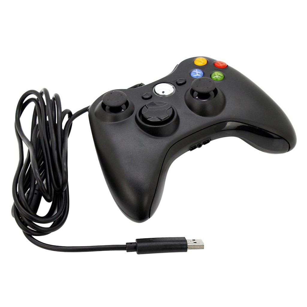 Tay cầm Chơi Game Microsoft Xbox 360 có dây full box - Tay cầm chơi game PC, Laptop cực tối ưu, chơi full skill FO4, FO3