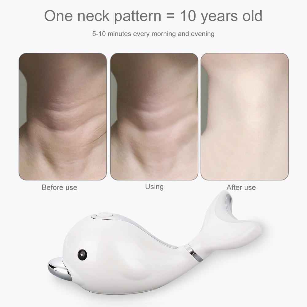 Máy Mát Xa Mặt Và Cổ CkeyiN Tích Hợp Đèn LED 45 Bóng