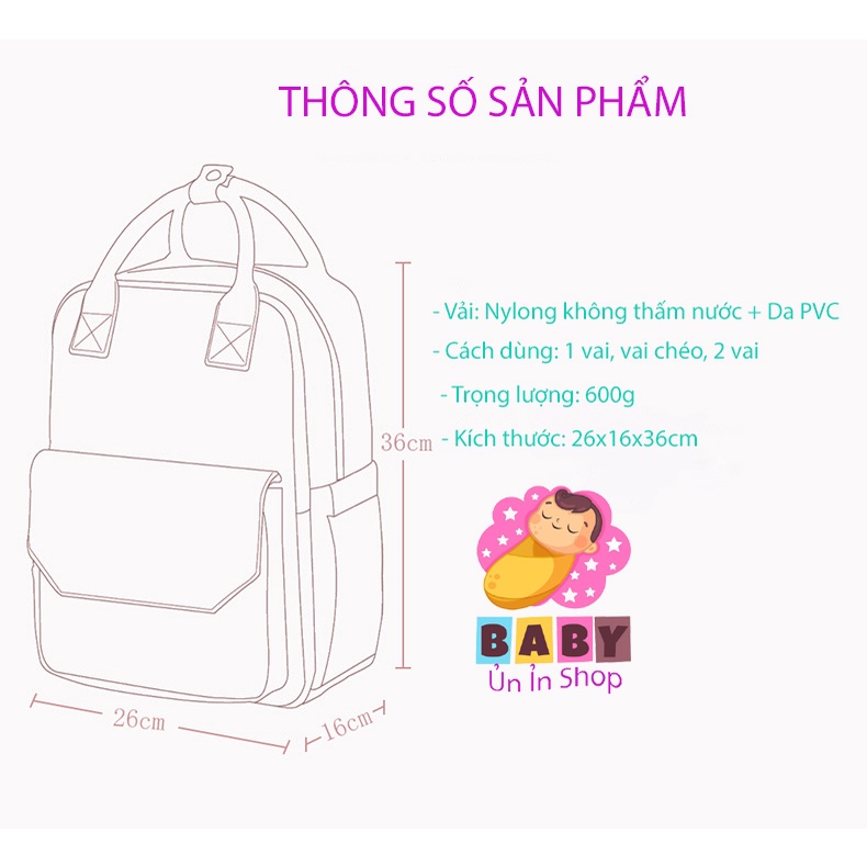 BALO BỈM SỮA THỜI TRANG CHO MẸ VÀ BÉ PHONG CÁCH HÀN QUỐC