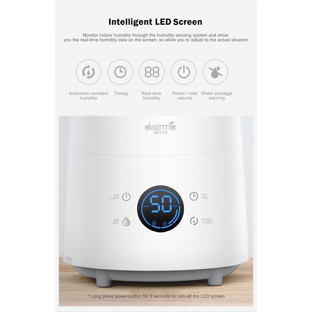Máy tạo ẩm Xiaomi Deerma LD220 điều khiển từ xa Air Humidifier 4L BH CH 12 tháng
