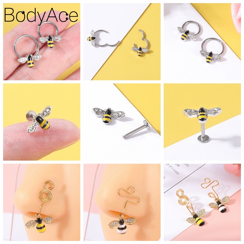 1 Khuyên Xỏ Cơ Thể Bằng Thép Không Gỉ Cá Tính