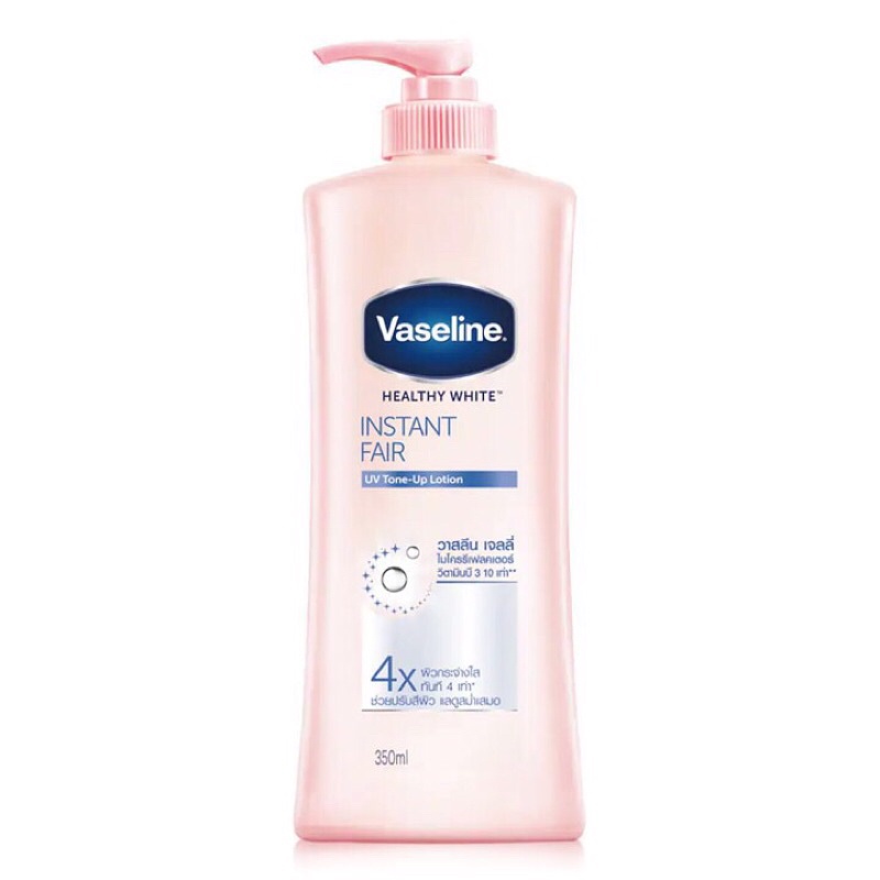 [Mã SKAMLTSM9 giảm 10% đơn 99K] Sữa dưỡng thể trắng da 4x Vaseline Instant Fair Thái Lan 350ml