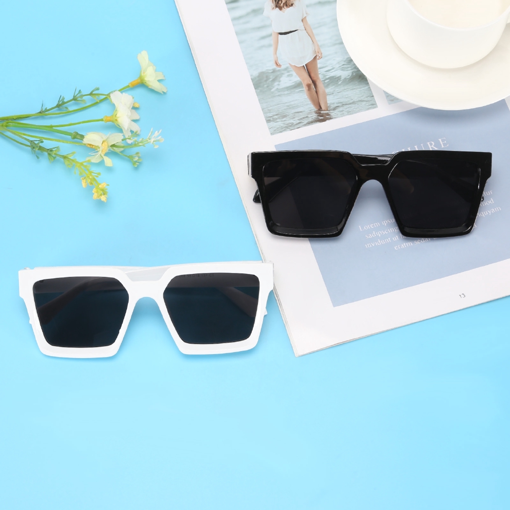 Kính chống nắng gọng vuông cỡ lớn thiết kế sang trọng thời trang cao cấp INS | BigBuy360 - bigbuy360.vn