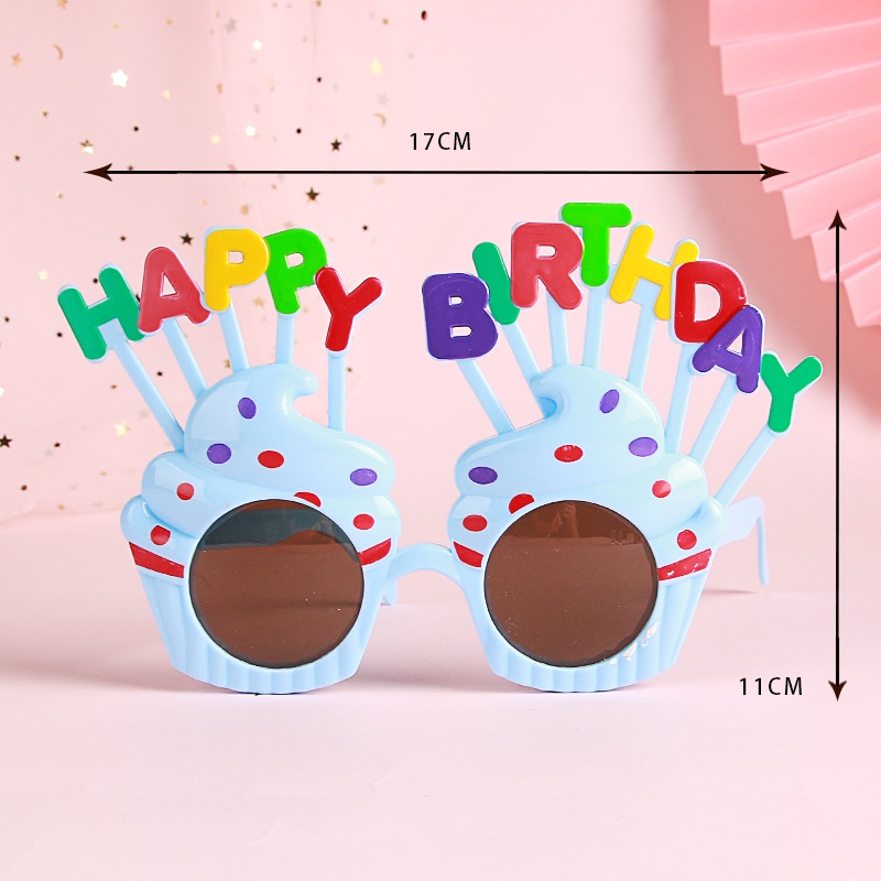 Kính mắt Happy Birthday phụ kiện trang trí sinh nhật siêu dễ thương KM01