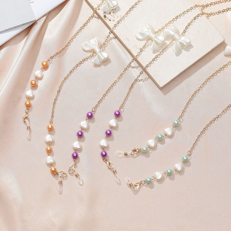 Dây Xích Gắn Mắt Kính Bằng Kim Loại Hình Ngôi Sao Năm Cánh Chống Trượt Quyến Rũ Chất Lượng Cao Hàn Quốc Cho Nữ