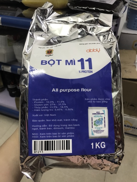 Bột mì Hoa Hồng Xanh- bột mì số 11 gói 1kg