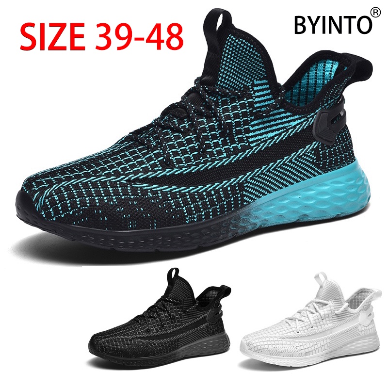 Giày Thể Thao Phối Lưới Siêu Nhẹ Thoáng Khí Thời Trang Cho Nam Nữ Size 36-48