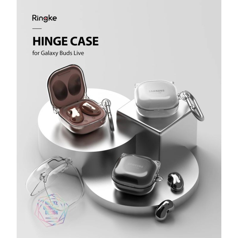 Vỏ Ringke Hàn Quốc cho Buds Live / Buds Pro / Buds 2 / Buds2 Pro  - Ringke Korea Case - 3 dòng Hinge / Slim X / Onyx