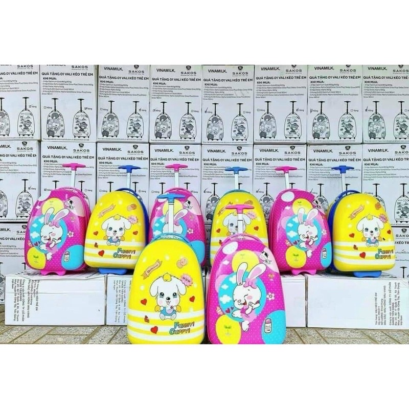Vali kéo cho bé, vali du lịch cho bé size lớn 43x30x22cm