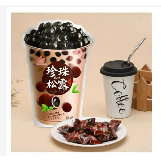 [Siêu phẩm] Kẹo trà sữa trân châu Đài Loan gói 120gr