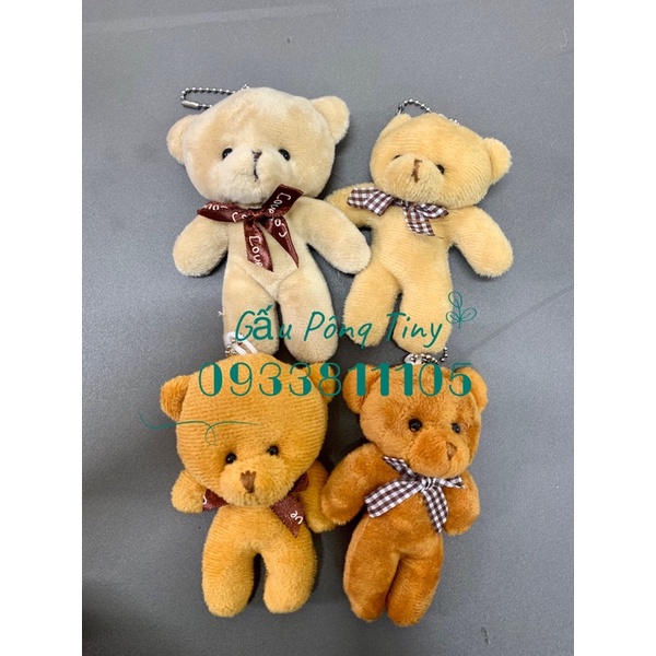 Teddy mini 11-13cm làm quà tặng/gấu nhí gói quà