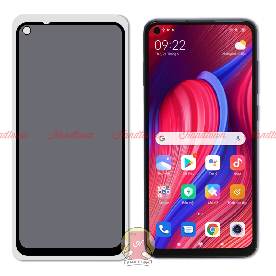 Kính Cường Lực Chống Nhìn Trộm Xiaomi Redmi Note 9 Xiaomi Redmi 10X Redmi 10X 4G Full Màn Đen Full Keo Bảo Vệ Màn Hình