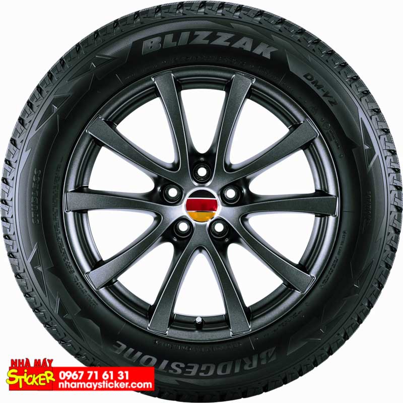 Sticker metal dán mâm xe hơi tròn 5.5cm - Cờ Đức miếng lẻ - STICKER FACTORY