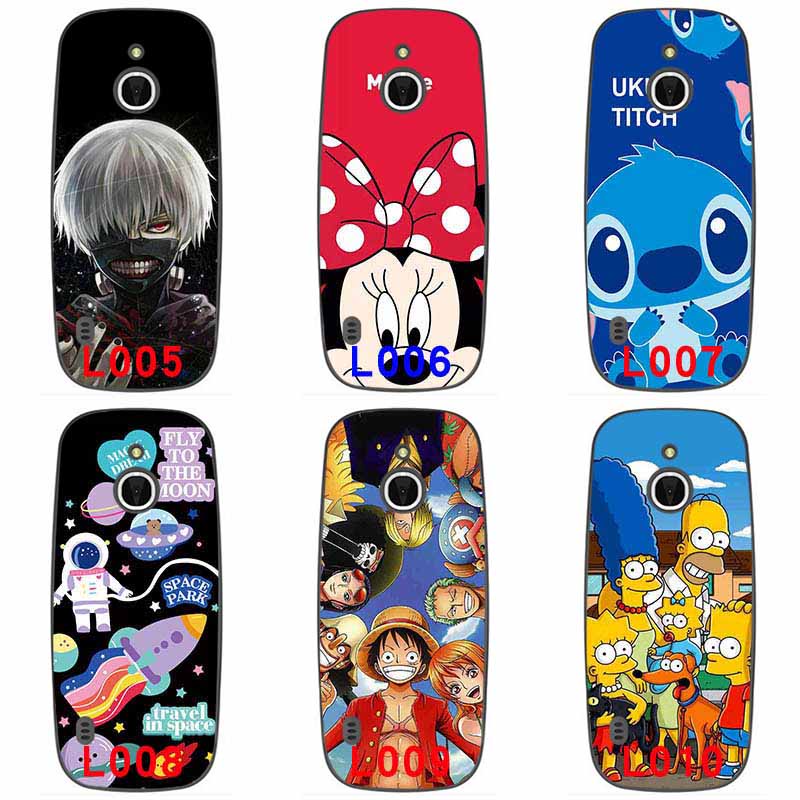 Ốp điện thoại silicon mềm họa tiết hoạt hình nhiều màu cho Nokia 3310 3G 4G
