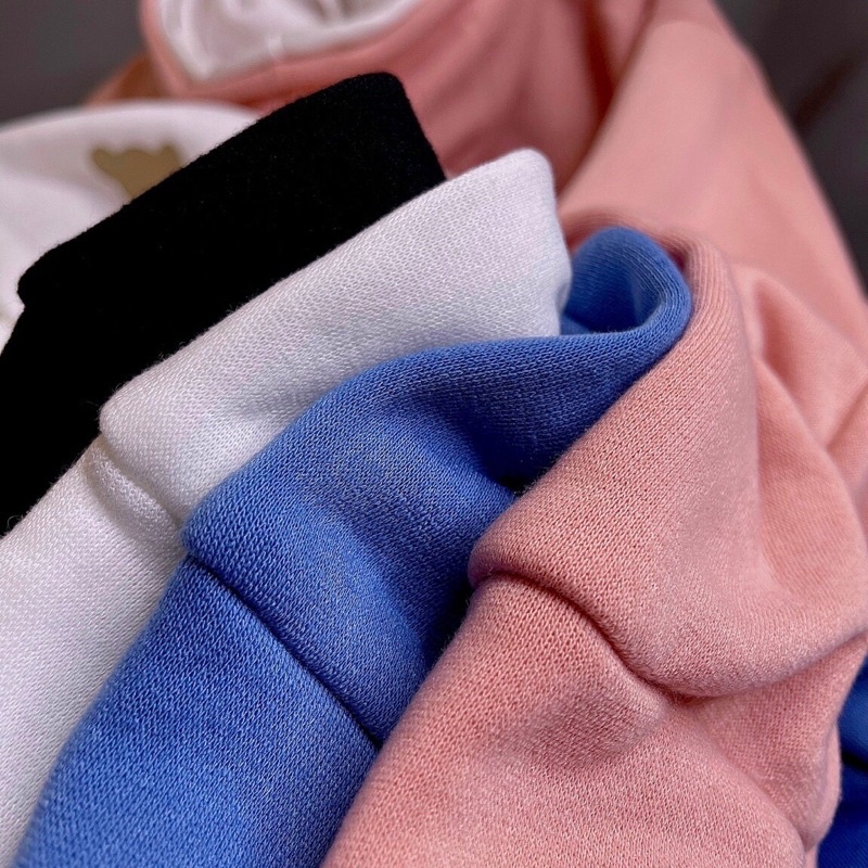 Áo Khoác Nỉ Hình Gấu - Nỉ Ngoại Cao Cấp Nón 2 Lớp Chống Nắng Phong Cách Hàn Quốc