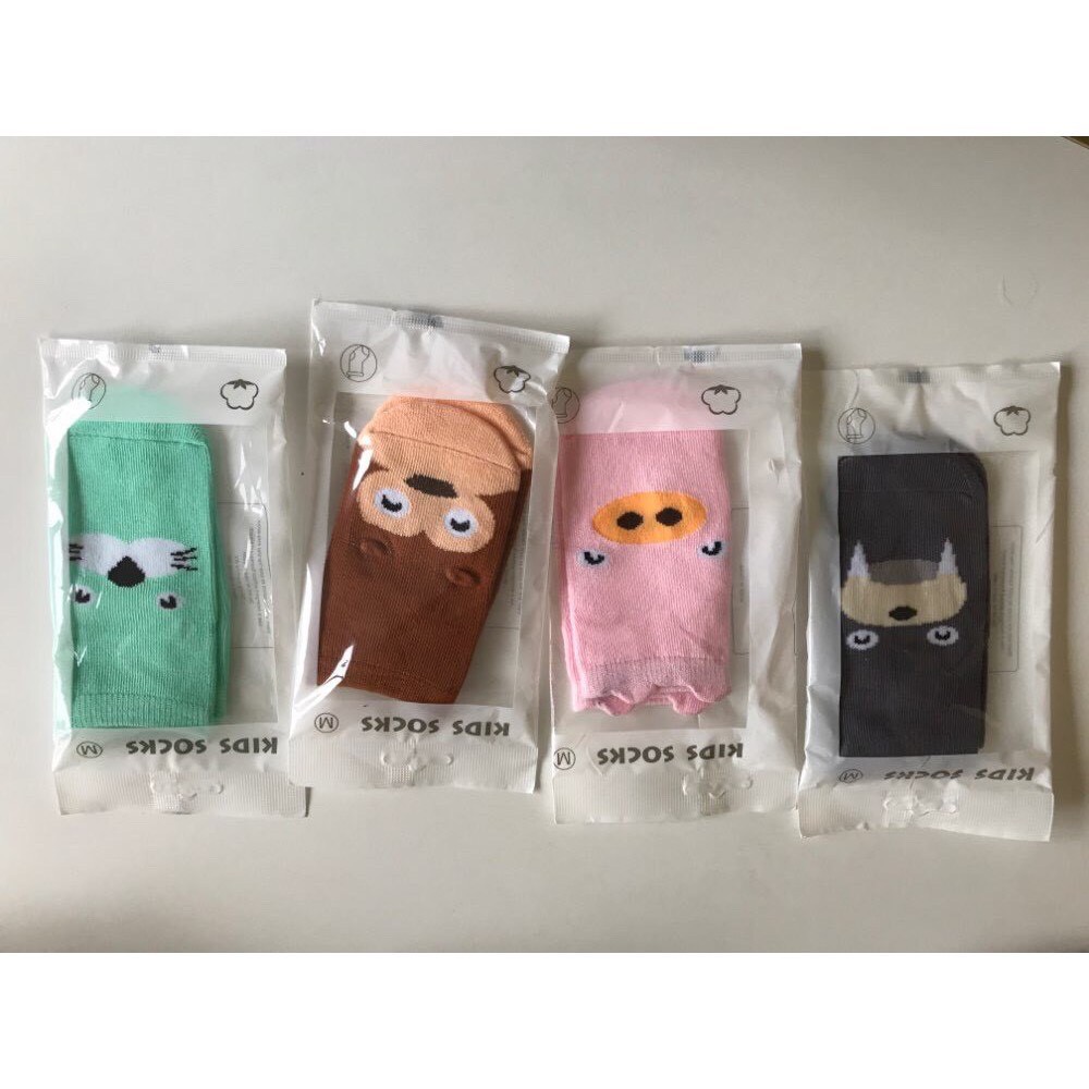 TẤT TRẺ EM ⚡️FREESHIP⚡️ Set 2 Đôi Tất Cổ Ngắn Chống Trượt Cho Bé Phong Cách Hàn