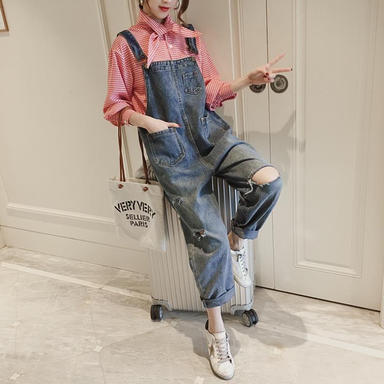 Quần Yếm Jean Bigsize Rách Gối Cá Tính MPS19 - Mery Shoes | BigBuy360 - bigbuy360.vn