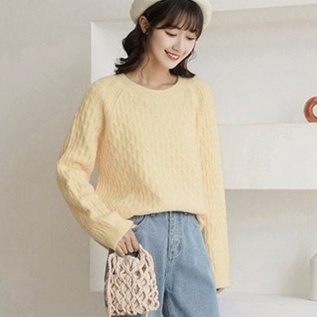 Áo len ZHELIHANGFEI dài tay dáng rộng phong cách học đường thời trang dành cho nữ