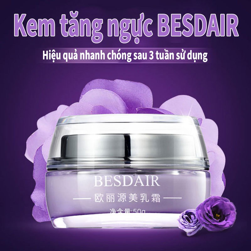 BESDAIR Kem Nở Ngực Nâng Ngực Tự Nhiên Tăng Ngực An Toàn Hiệu Quả Săn Chắc Làm Tăng Vòng 1 Enhancement Breat Cream 50g