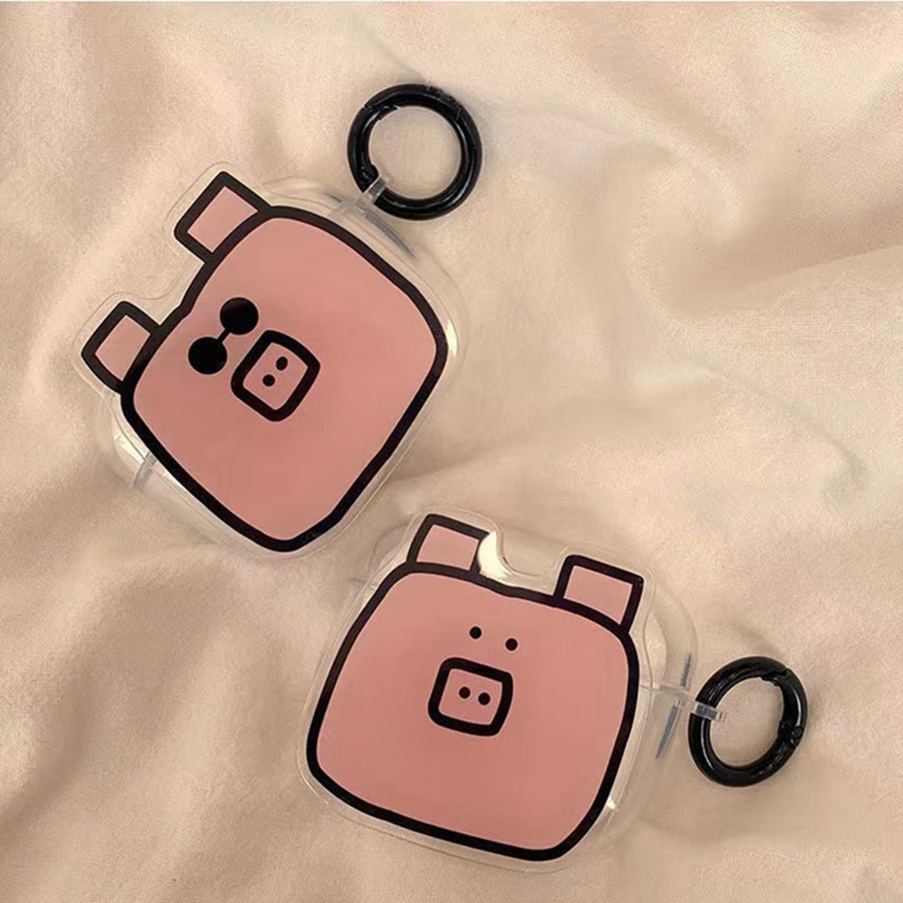 Vỏ Bảo Vệ Hộp Sạc Tai Nghe Bluetooth Airpods 1 / 2 / Airpods Pro / Airpods3 Airpods Pro2 Hình Chú Heo Hồng Dễ Thương