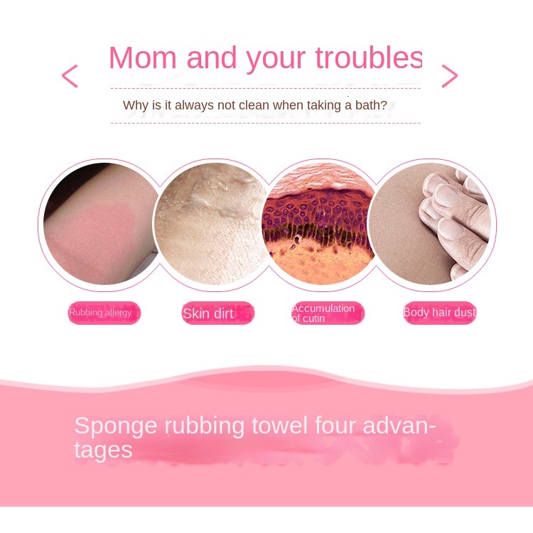 Bông Tắm Bọt Biển Không Chà Xát In Hoạt Hình Phong Cách Mới Cho Trẻ Em Ta139